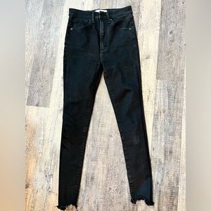 Abercrombie and Fitch Black Mid-Rise Skinny Jeans- size 25/0